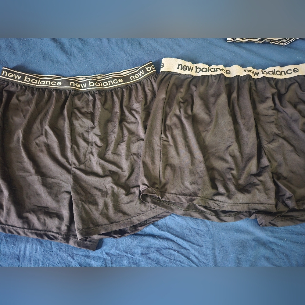 2 New Balance Men's Black Boxer Briefs